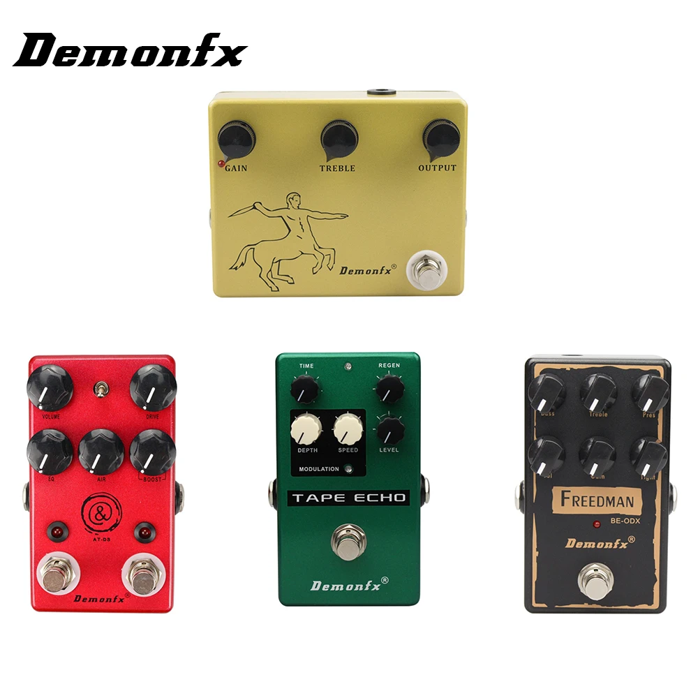 цена Demonfx Guitar Effect Pedal K-C AT-DS Freedman BE-ODX TAP ECHO King Of Tone Overdrive Distortion Compressor Pedal