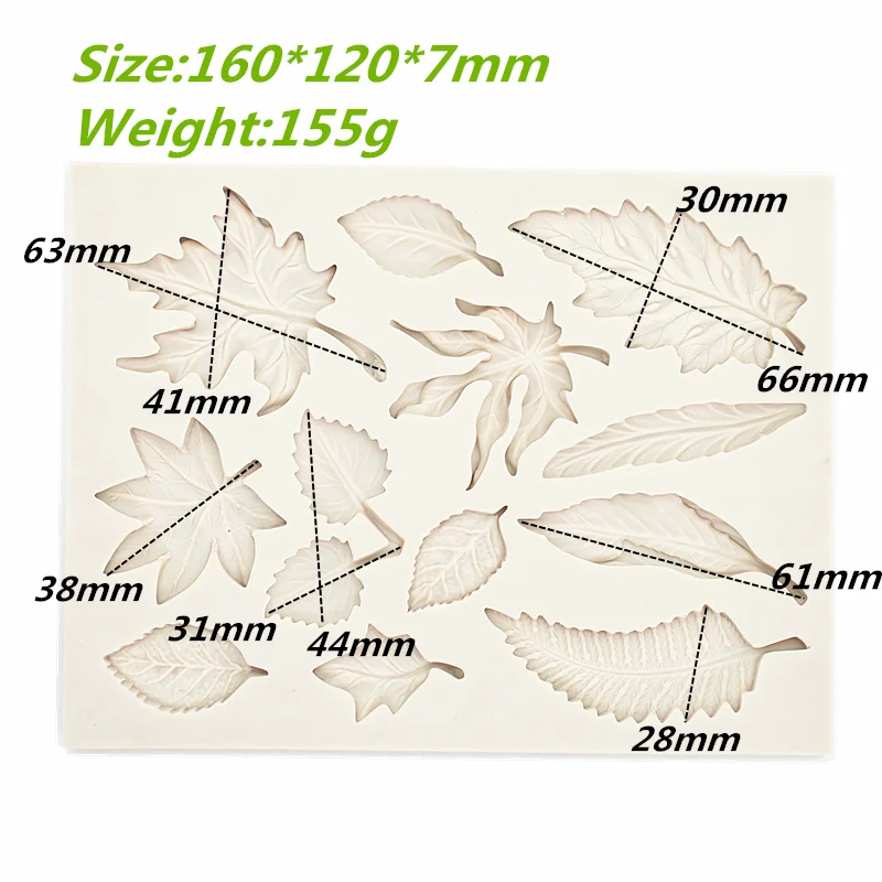 New Silicone Baking Mold DIY Maple Leaf Mould Chocolate Fondant Cake Decorating Resin Tool Kitchenware