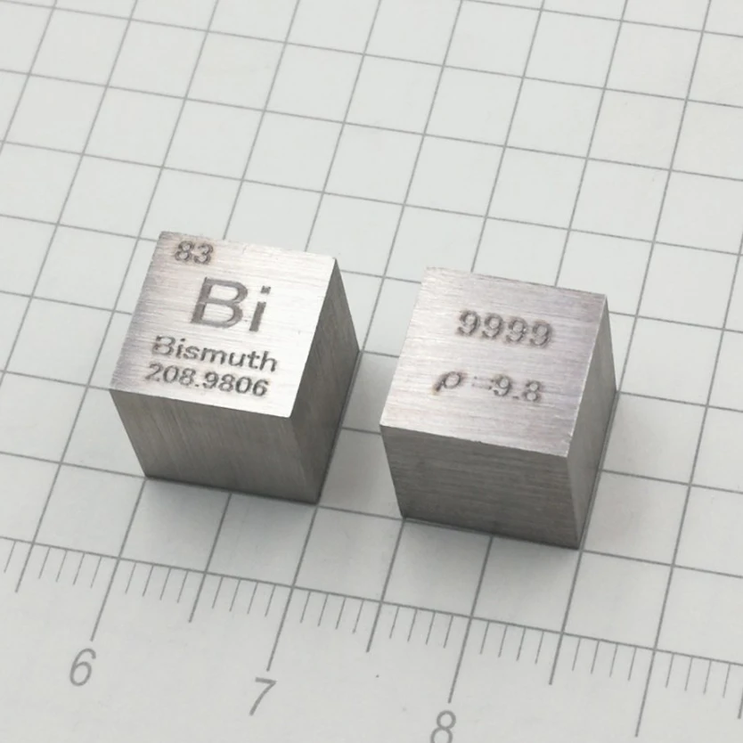 Bismuth Metal Periodic Cube Bismuth Cube High Purity Bismuth Target 10mm Bi9999