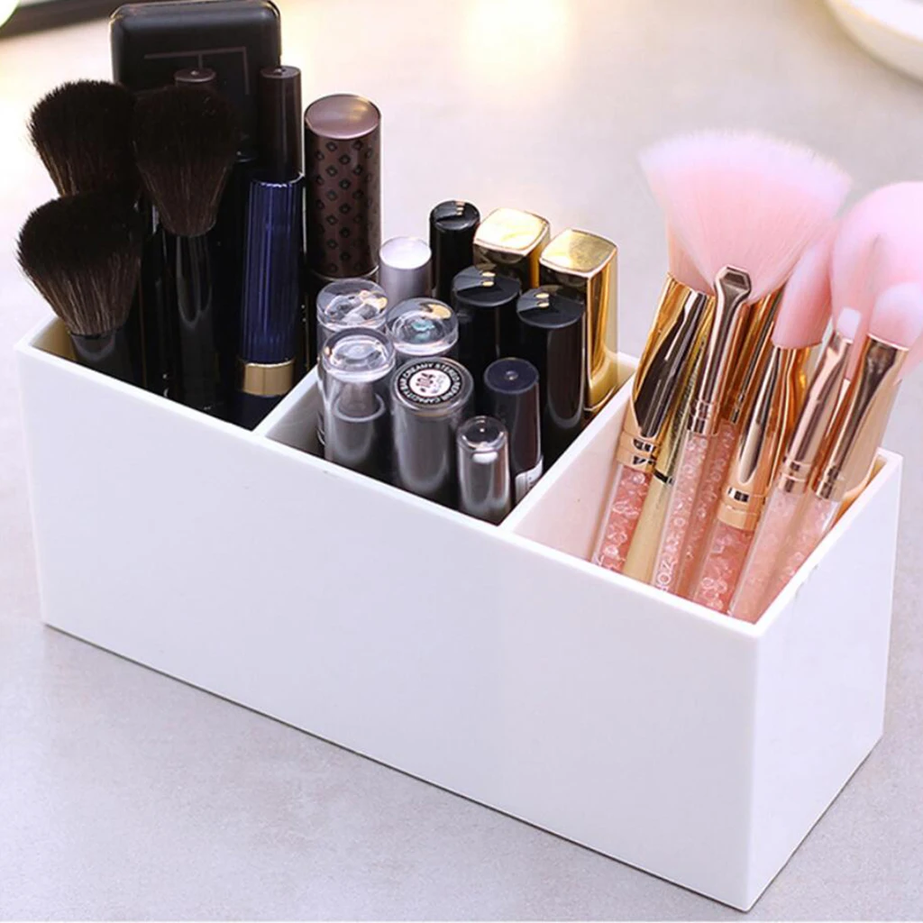 

Makeup Brush Organizer Brushes Lipstick Nail Polish Eye-Makeup Pencil Holder