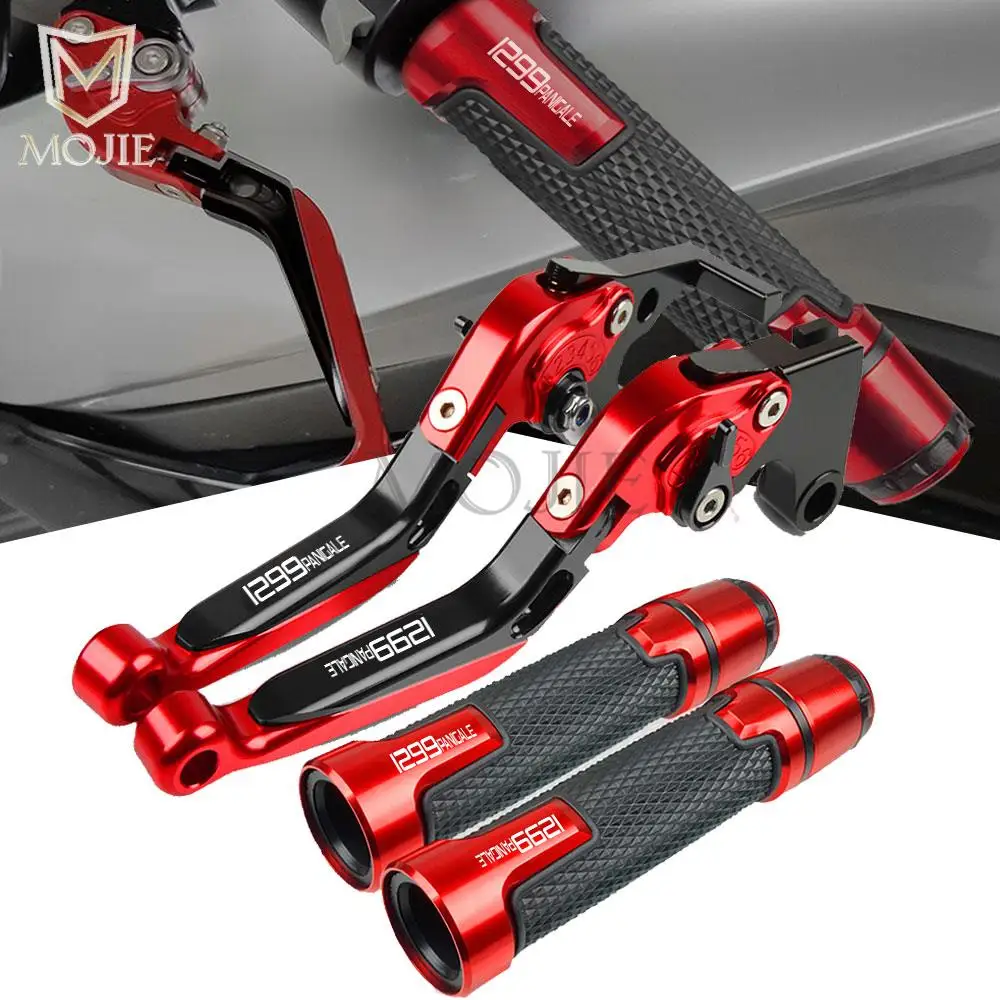 

For DUCATI 1299Panigale 1299 PANIGALE SR 2015-2018 Motorcycle Folding Brake Clutch Levers and Anti-skid Handlebar Grips & Ends