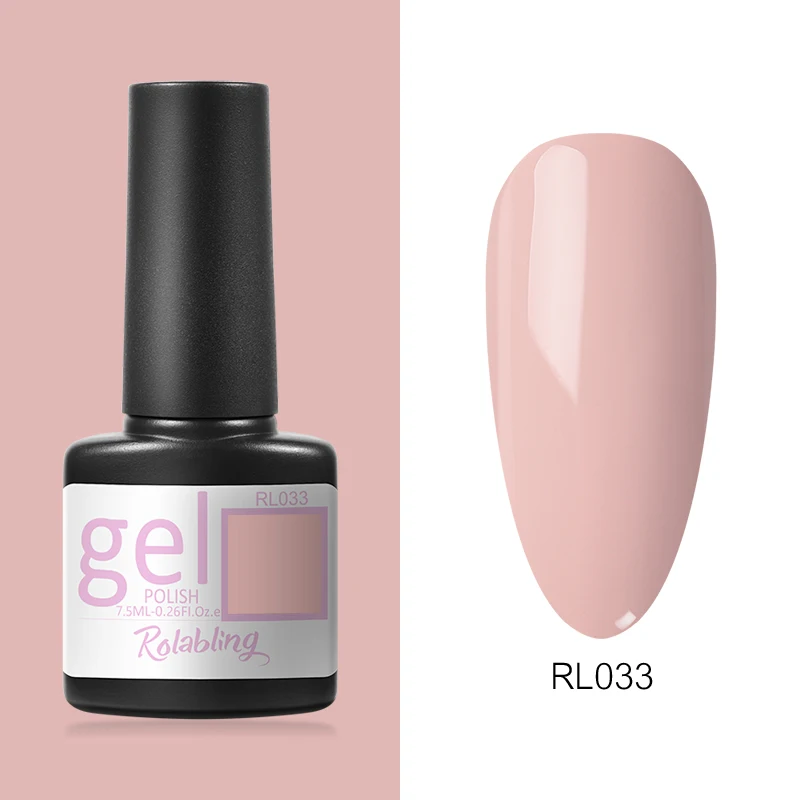 Esmaltes em gel diy para unhas, lâmpada led uv para cobertura superior de unhas, 65 cores, 7.5ml, semipermanente, soak off, rosa