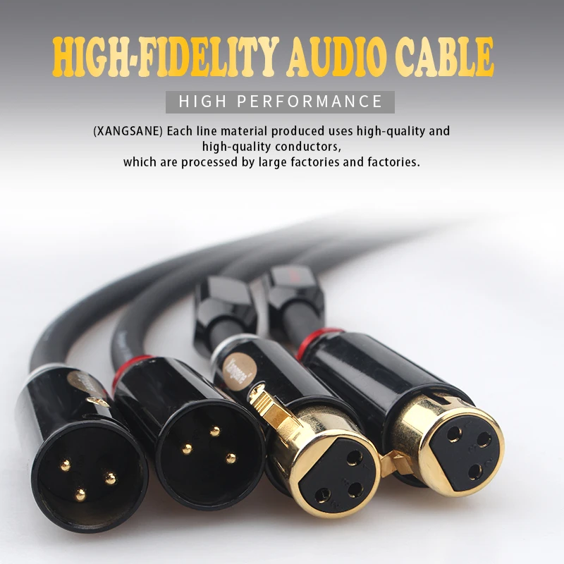 Xangsane-SP-5008Cu de fiebre, cable de audio RCA de cobre, HiFi, individual, XLR-XLR