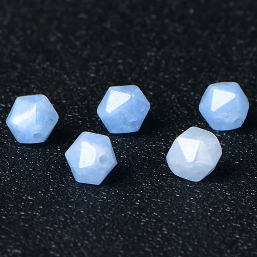 4A Natural Aquamarine Crystal Single Bead DIY Beads Jewelry Making