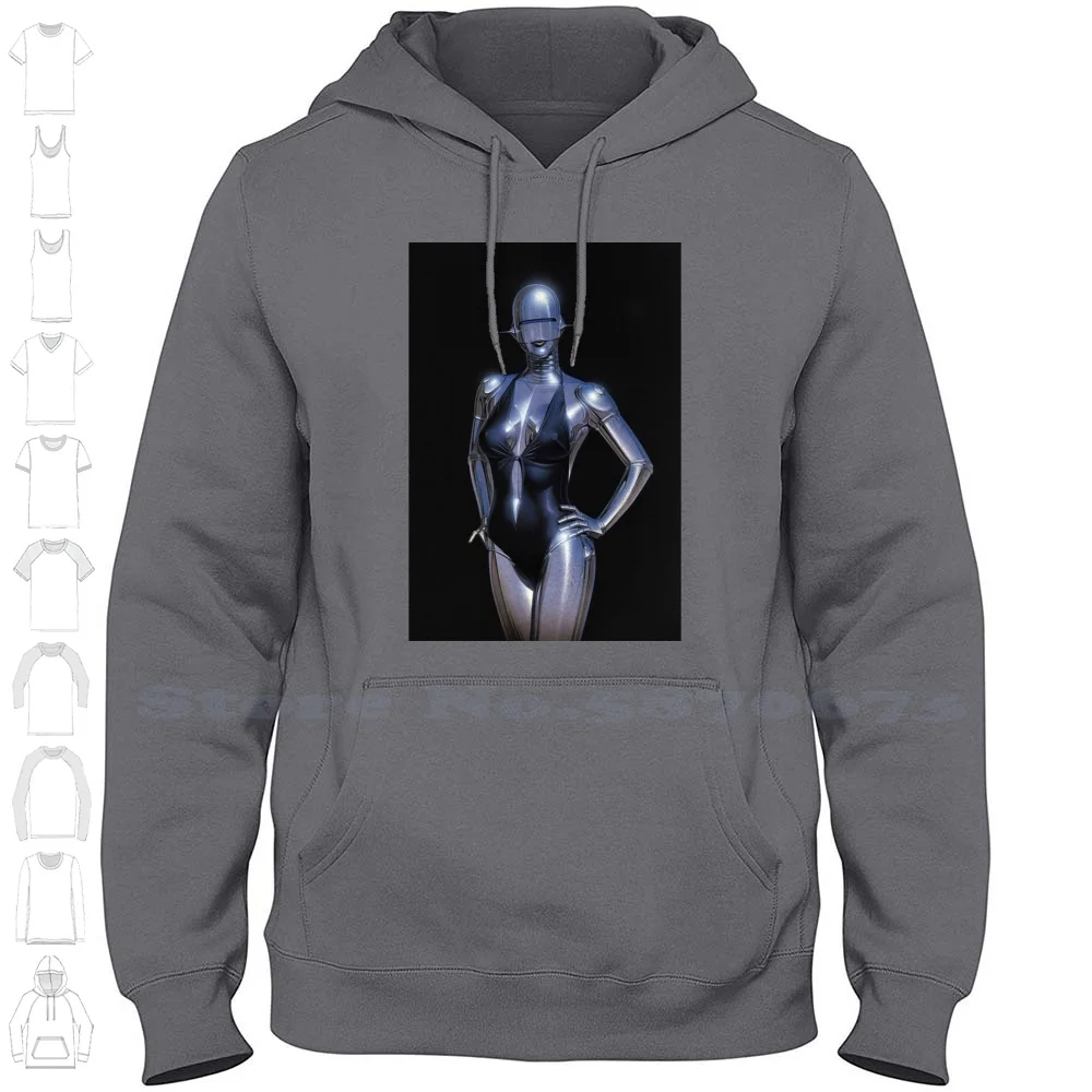 Hajime Streetwear Sport Hoodie Sweatshirt Hajime Hajime Robot Japan Trending Future Silver