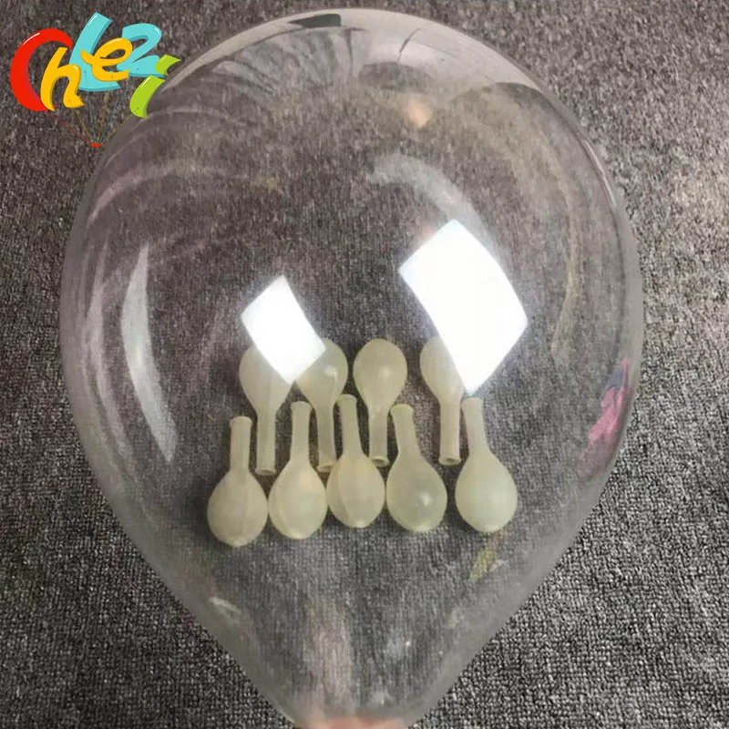 10Pcs/Lots 12Inch Clear Latex Balloons Transparent Crystal Ballons Wedding Party Birthday Decoration Kids Inflatable Air Globos