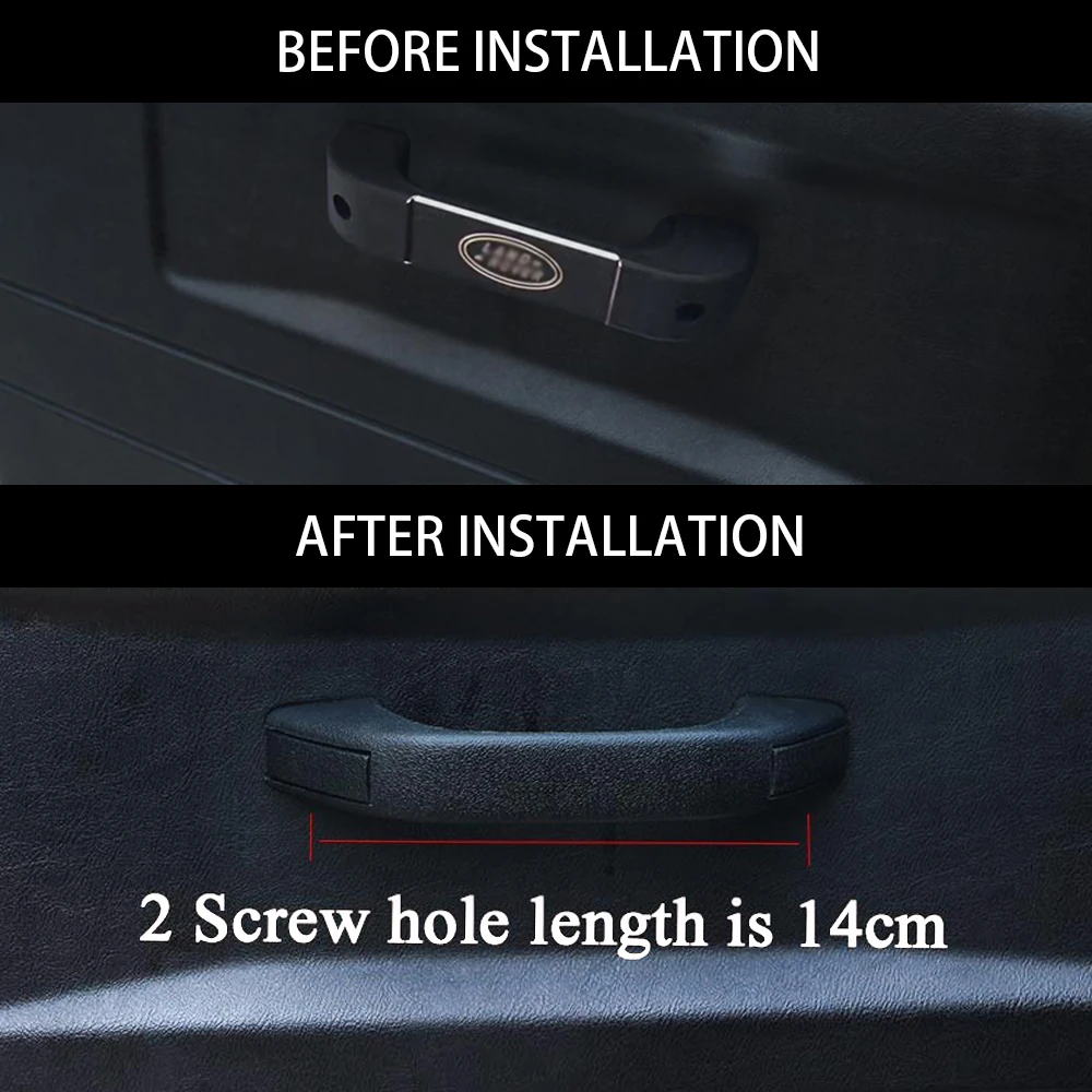 

For Land Rover Defender 110 130 For Landrover 90 Car Interior Aluminum alloy black Door Handle Trim Accessories NEW