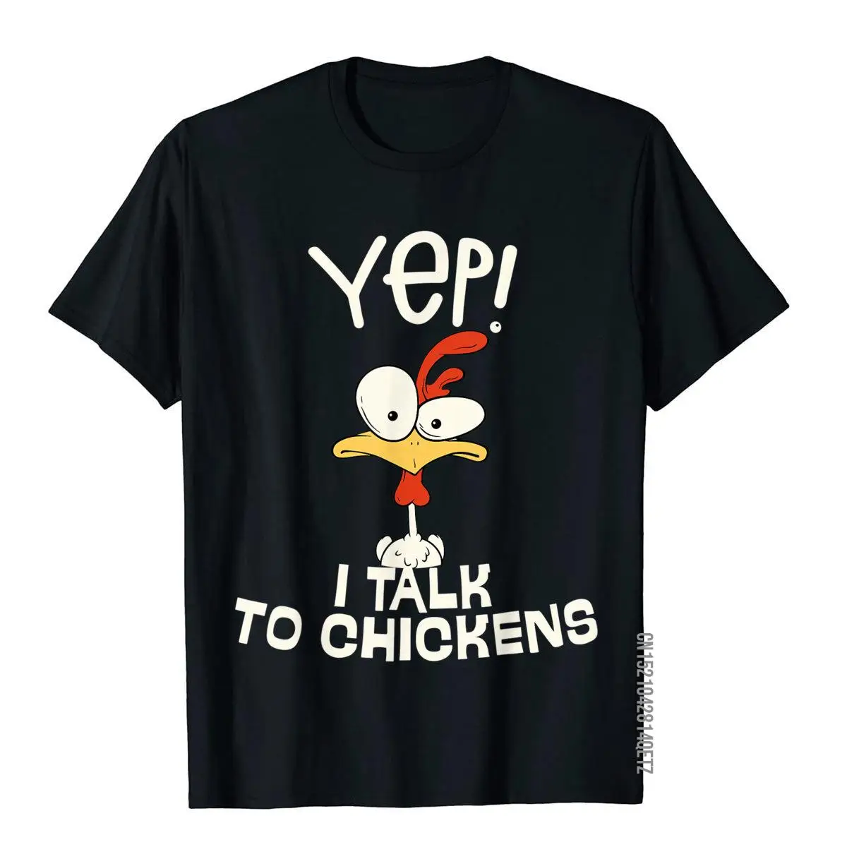 Cute Chicken Buffs Gift Yep I Talk To Chickens T-Shirt High Street T Shirts For Men Cotton Tops Shirt Custom On Sale