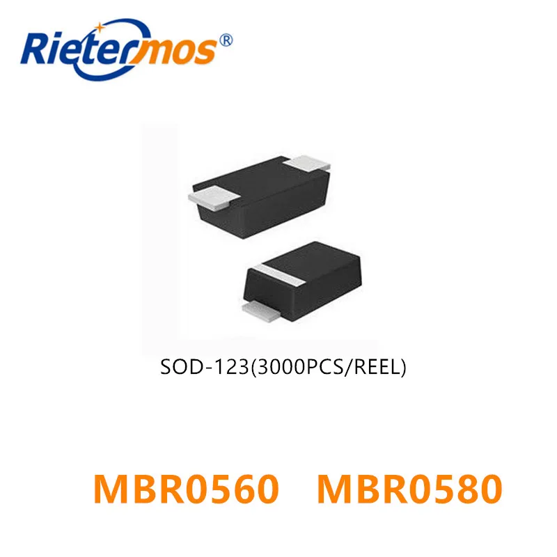 3000pcs  MBR0560 MBR0580  SOD-123 CJ  high quality