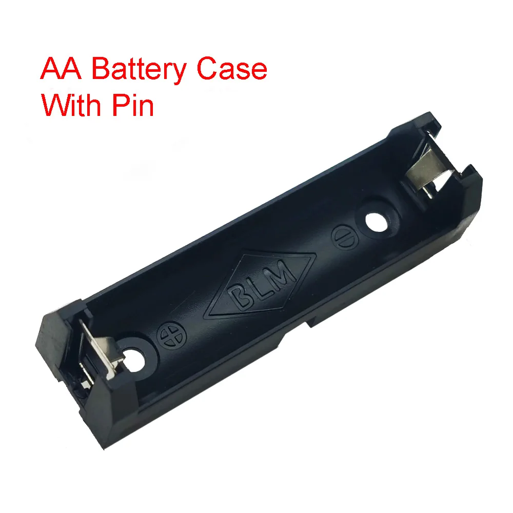 1 AA Battery Box SMT SMD Single AA Battery Holder 14500 Battery Box With Pins