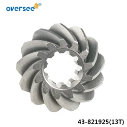 43-821925 Pinion For Mercury Outboard Motor Parts 8, 9.9, 10, 13.5, 15 HP 43-821925 Outside 13T; Inside 10T; 821925
