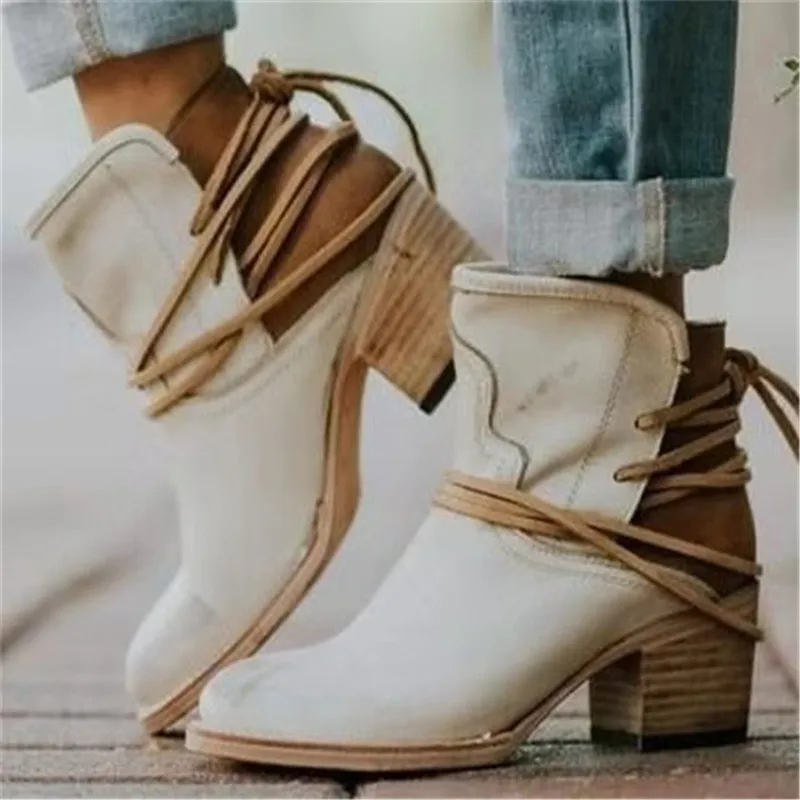 2024 New Boots Women Leather Shoes For Winter Boot Shoes Woman Casual Spring Botas Mujer Female Ankle Ladies Botas