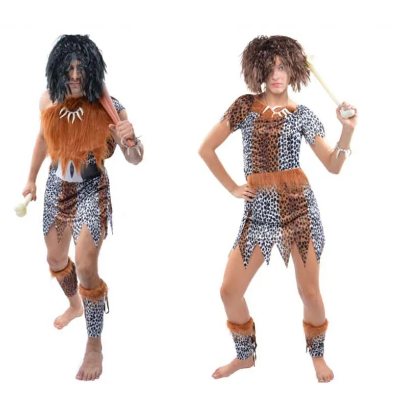 Ragazzi ragazze donna africano originale selvaggio selvaggio uomo s festa carnevale Cosplay Costume di Halloween