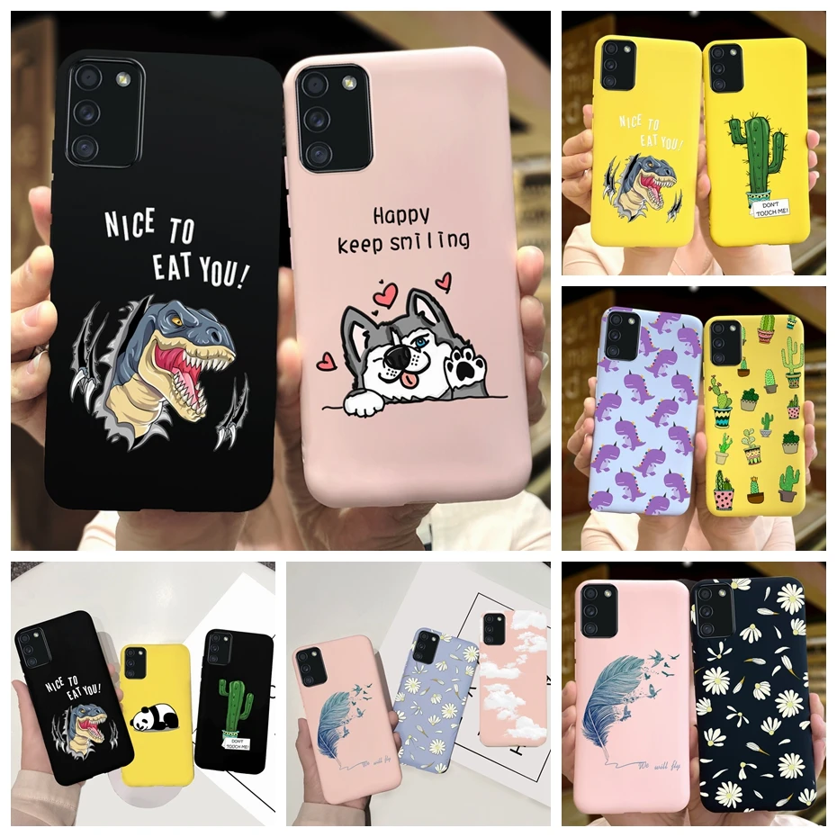 Cute Cartoon Cover For Samsung Galaxy A02S Case Silicone Soft TPU Back Cover For Samsung A02 A 02S A02S M02S M02 Phone Cases