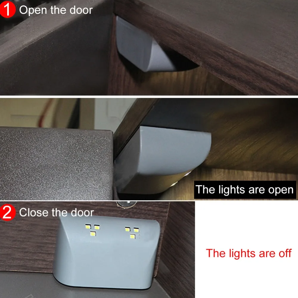 ภายในบานพับ LED Sensor Light บานพับสำหรับห้องครัวตู้เสื้อผ้าในห้องนอนลิ้นชักตู้ MAZI888