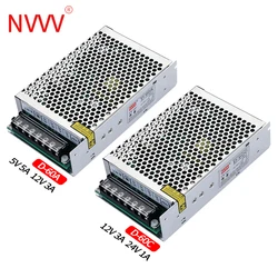 NVVV D-60 Double Output Switching Power Supply Transformer AC DC D-60A(5V5A 12V3A) D-60B(5V5A 24V1.5A) D-60C(12V3A 24V1A)