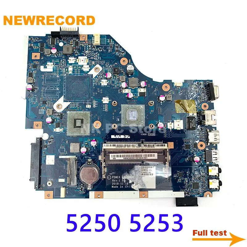 

Материнская плата для ноутбука Acer 5253 5250, системная плата 6 LA-7092P MBNCV02002 DDR3 с процессором, Встроенная Материнская плата, полное тестирование
