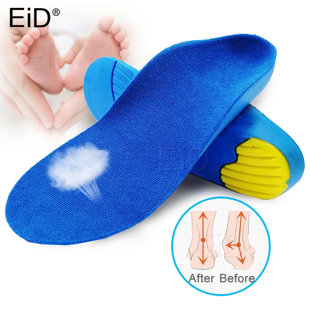 Kids Children's Insoles for O/X Leg Foot Valgus Arch Support Orthosis Flat Foot Correction shoes pad Health  Foot Care insert