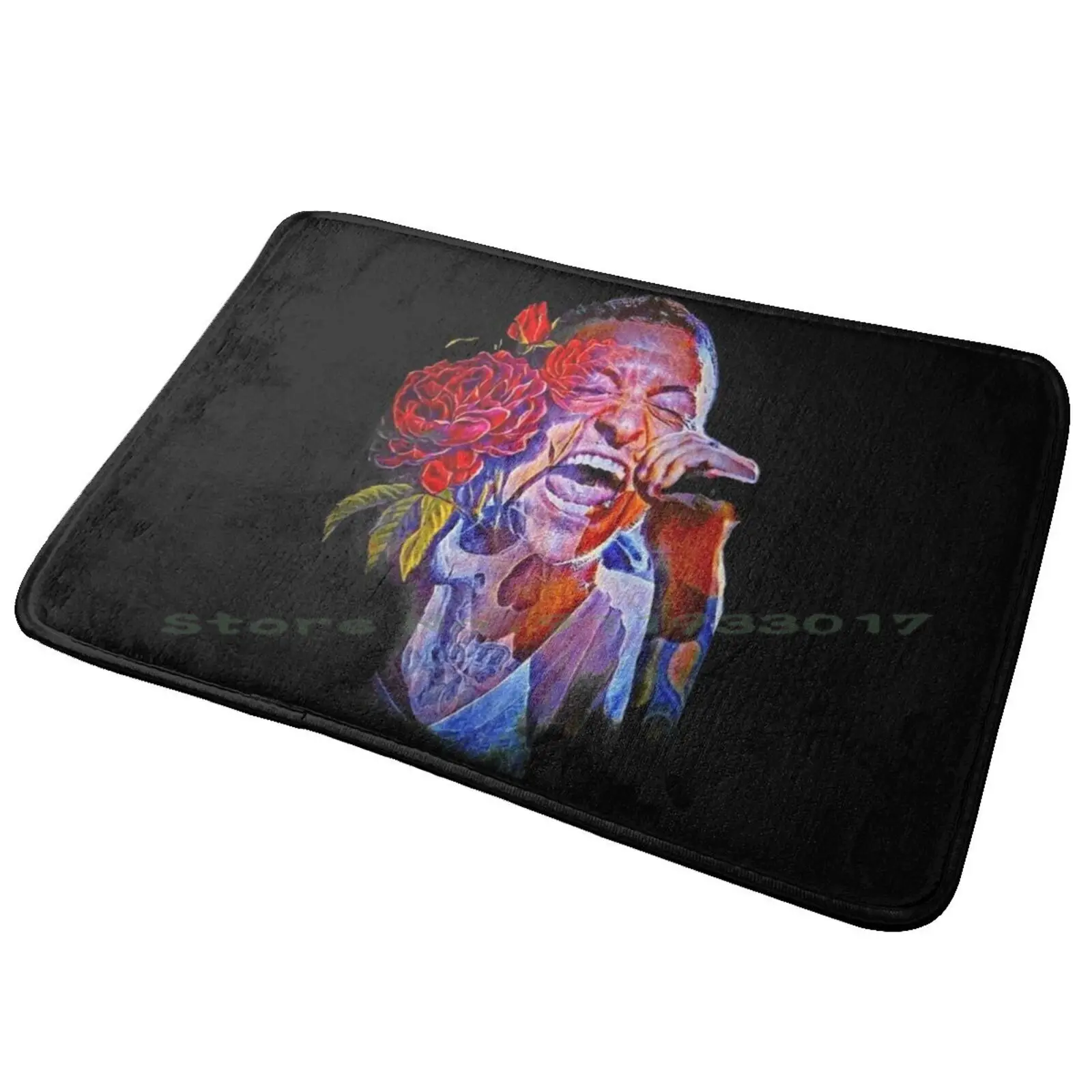 Chester With Rose Flowers Entrance Door Mat Bath Mat Rug Shippuden Anti-Slip Bedroom Kitchen Foot Mat Floor Carpet