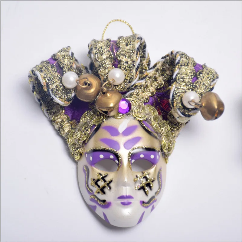 Masques autocollants 3D haut de gamme pour réfrigérateur, aimant de réfrigérateur, masque de clown mignon, olympiques et accessoires, collection de Venise, nouveau