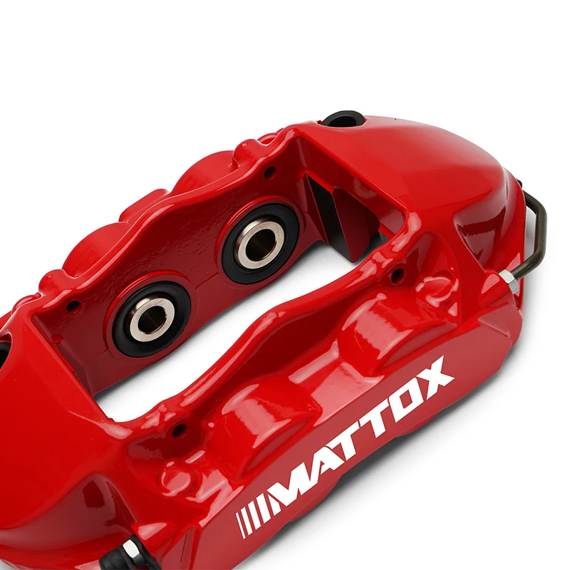 Mattox Car Brake Kit One-piece Forged 4POT Pistons  Aluminum Alloy Brake Caliper For Disc 345*28mm 355*28mm 380*328mm