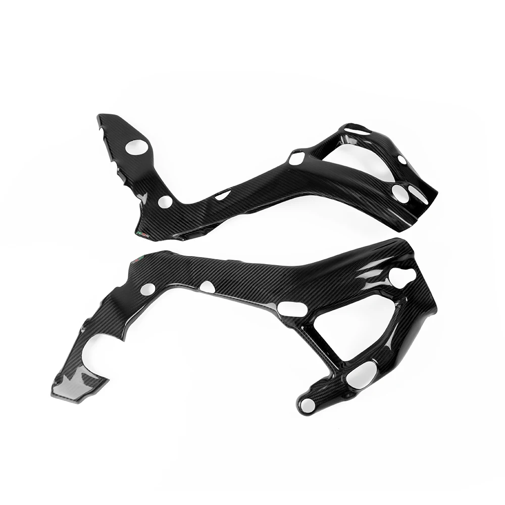 MOTO4U Carbon Fiber Motorcycle Frame Cover And Swingarm Cover Fairing Guard Protector For BMW S1000RR 2019 2020 2021 2022