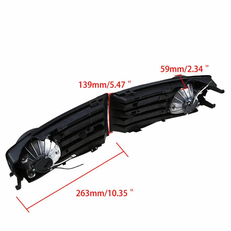 Rhyming Car Fog Light Assembly With Front Bumper Grille DRL Daytime Running Lamp Fit For VW Golf 5 MK5 2004-2009 Car Accessories