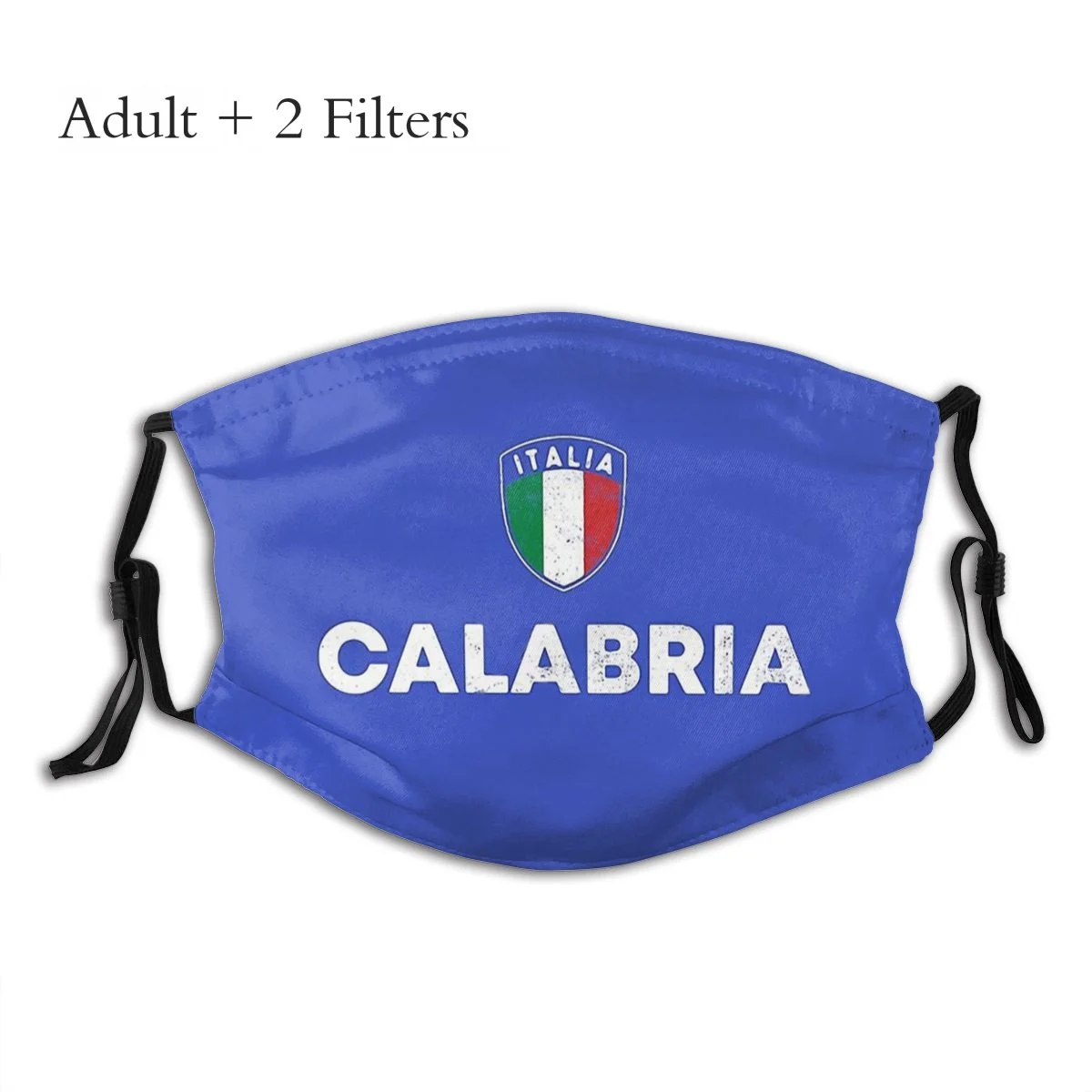 Masque de Protection du patrimoine calabrien, logo du drapeau italien, coupe-vent avec filtres pm2, 5