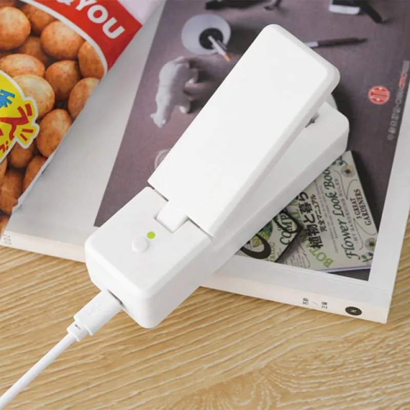 2 في 1 المحمولة ختم قابلة للشحن حقيبة صغيرة محمولة seفار فراغ الختم والقاطع لتخزين حقيبة بلاستيكية الغذاء