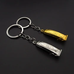 2021 Barber Shop Hair Dresser Keychain Scissors Clipper Hair dryer keychain Shaver Pendant Keyring Hair Dresser Jewellery Gift