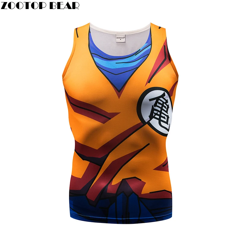 Bodybuilding 3D Printed Tank Tops Men Vest Compression Shirts Male Singlet Anime Tops&Tees Fitness Bodybuilding ZOOTOP BEAR