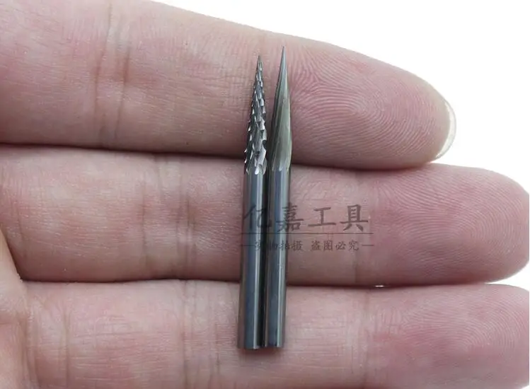 Double stripe Tungsten steel carbide rotary file Milling cutter Metal grinding head 3X3MM 20pcs one set NO.C0394