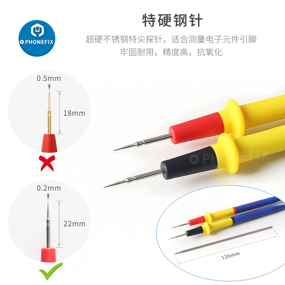 20A 1000V Probe Test Leads Pin Digital Multimeter Needle Tip Current pressure test cable superconducting probe Precision tools