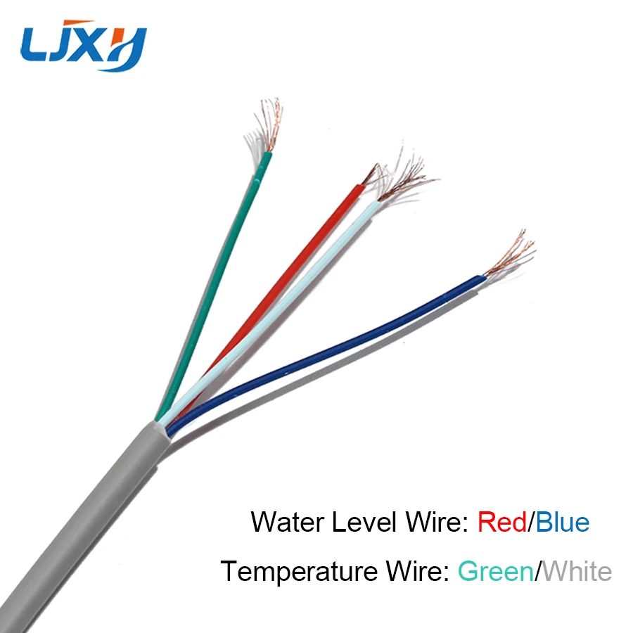 LJXH 4 Wires 3/4 Inch SUS Probe Solar Water Heater Accessories Water Temperature Water Level Bottom-mounted Sensor