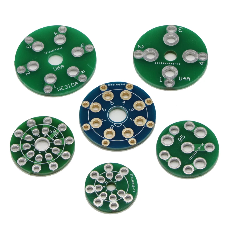 5PCS Electronic Tube Seat PCB Board Wiring Board 4/5/6/7/8/9-Bit PCB Soldering Board.