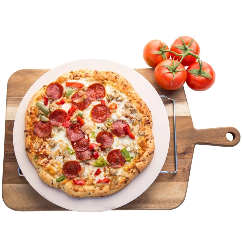 9/11/12/13/15\'\' Pizza Stone Board Round Fire-resistant Ceramic Insulation Plate Pizza Pan 9 Inch Pizza Stone