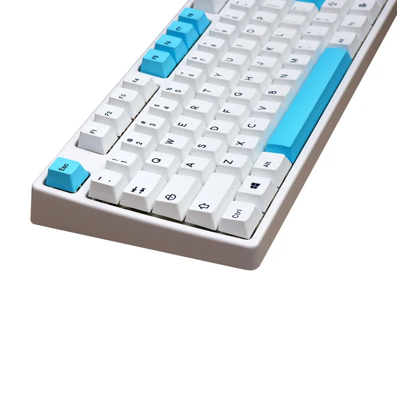 Teclado mecânico minimalista com tema personalidade branco/roxo/azul/rosa 143 teclas altura cereja pbt sublimação