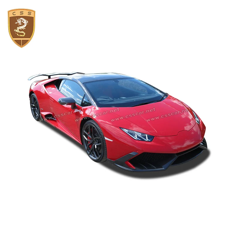 For Lambojini Huracan LP610 Full Carbon Fiber Body Kit Front Rear Lip Side Skirt Bodykits CSSYL Auto Accessories