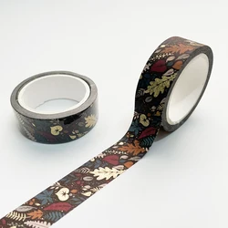 Altın washi bant vintage yapıştırıcı washi bantlar maskeleme bandı yaratıcı kendi başına yap kağıdı bant Scrapbooking bant japon washitape çıkartmalar