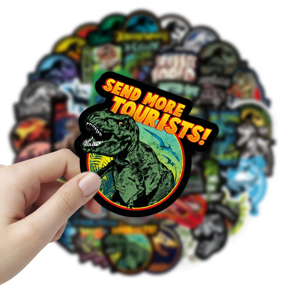 10/30/50pcs Jurassic Park Dinosaur Animals Graffiti Stickers For Furniture Wall Desk DIy Toy Car Computer Motorcycle Wholesale