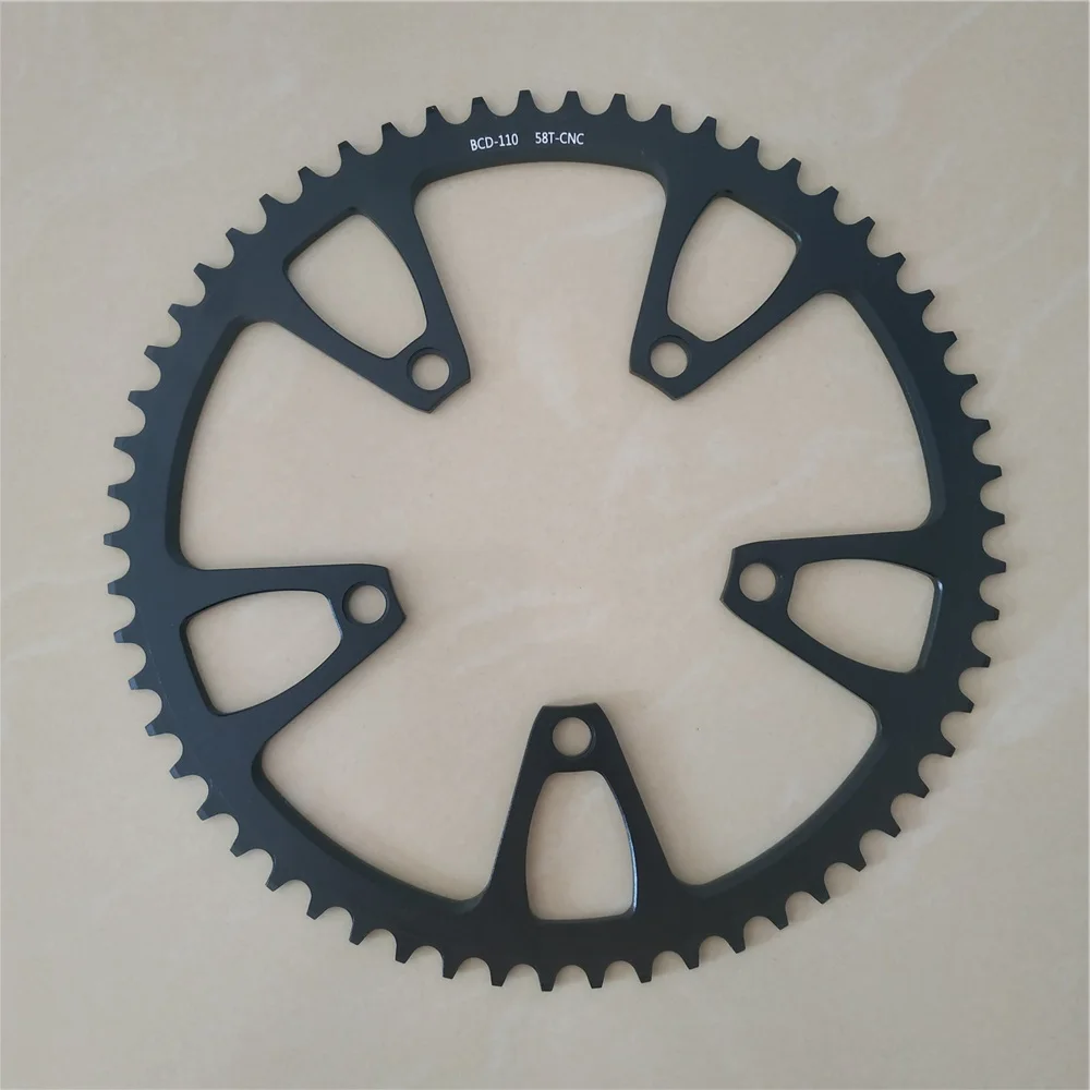 Round Chainring for Road Bike Wide Narrow Tooth MTB Chainwheel Folding Bicycles 9/10/11/12 Speed 42T 50T 52T 54T 56T 58T