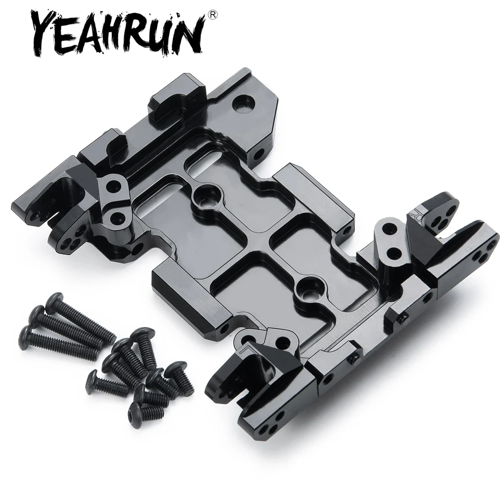 YEAHRUN Aluminum Alloy Base Plate Pull Code for Axial SCX10 III Early Bronco Gladiator Wrangler 1/10 RC Crawler Car Upgrade Part