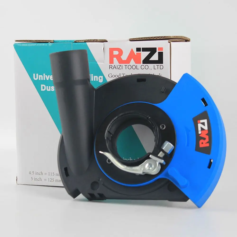 Raizi 5 Inch/125 mm Angle Grinder Dust Shroud Cover Tools For Dry Surface Grinding Universal Grinder Dust Collection Cover Kit
