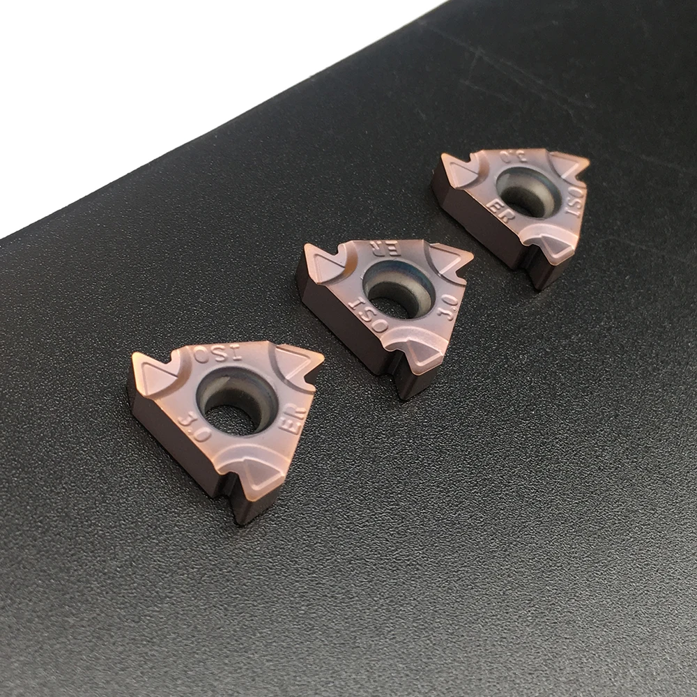Portaherramientas de torneado 16ER M 3,0 ISO FT1125, insertos de roscado, piezas de acero inoxidable y acero CNC, torno Universal, 10 Uds.