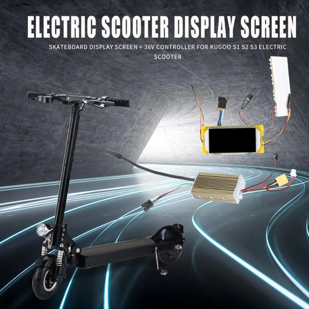 Electric Scooter Display Screen + 36V Motherboard Controller Driver Skateboard Replacement Accessories for Kugoo S1 S2 S3