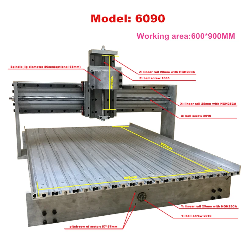 

CNC 6090 стойка гравировальный станок рамка Комплект линейной направляющей линейный рельс