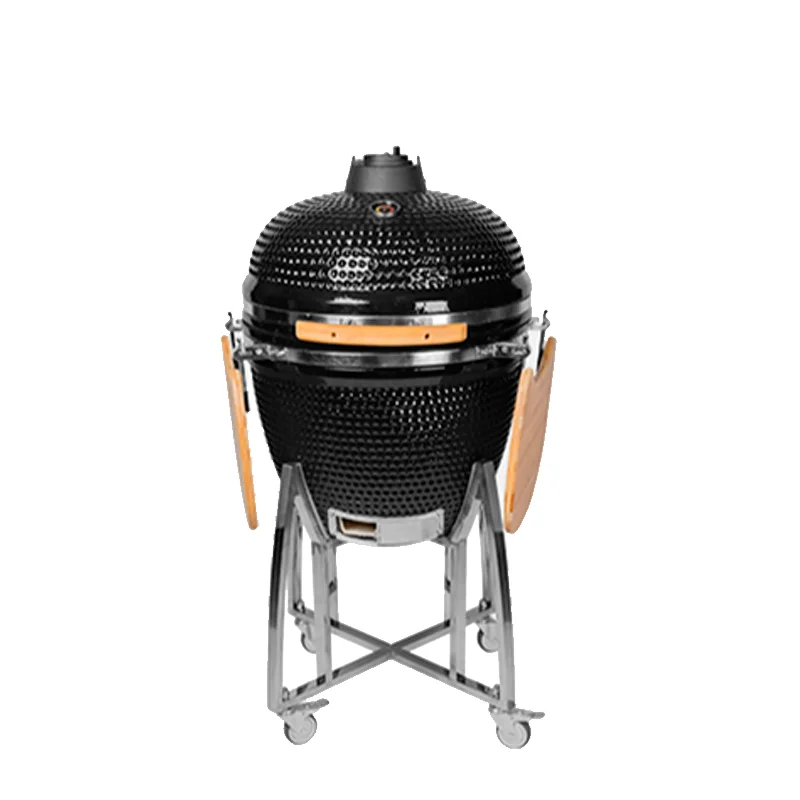 

24'' Charcoal Bbq Grill Ceramic Egg Barbecue Grill For Outdoor Indoor Home Or Garden