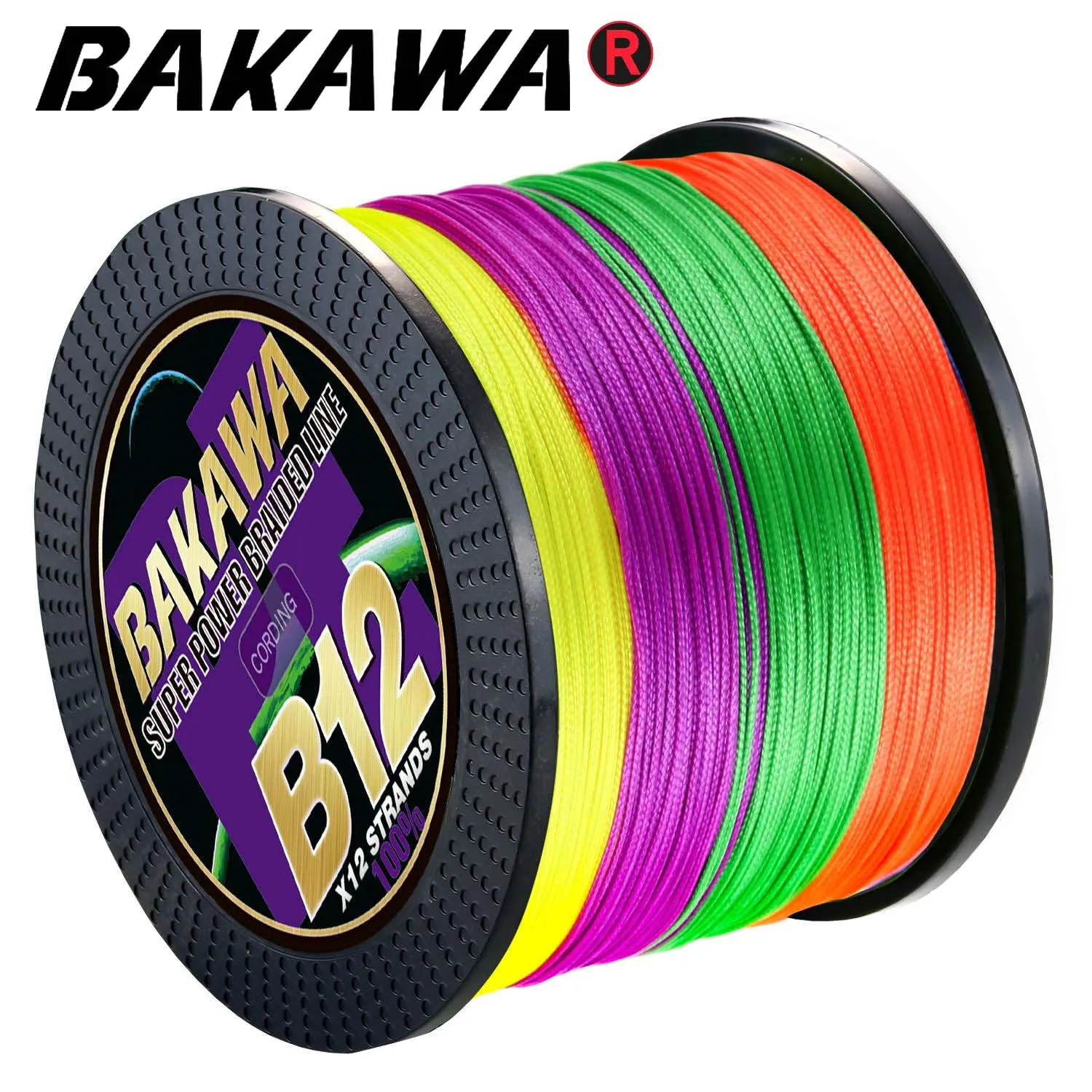 BAKAWA Brand Braided  Fishing Line 8/12 Strands 100/300/500/1000M Smooth Japanese  Multifilament 100% PE Carp Woven Thread