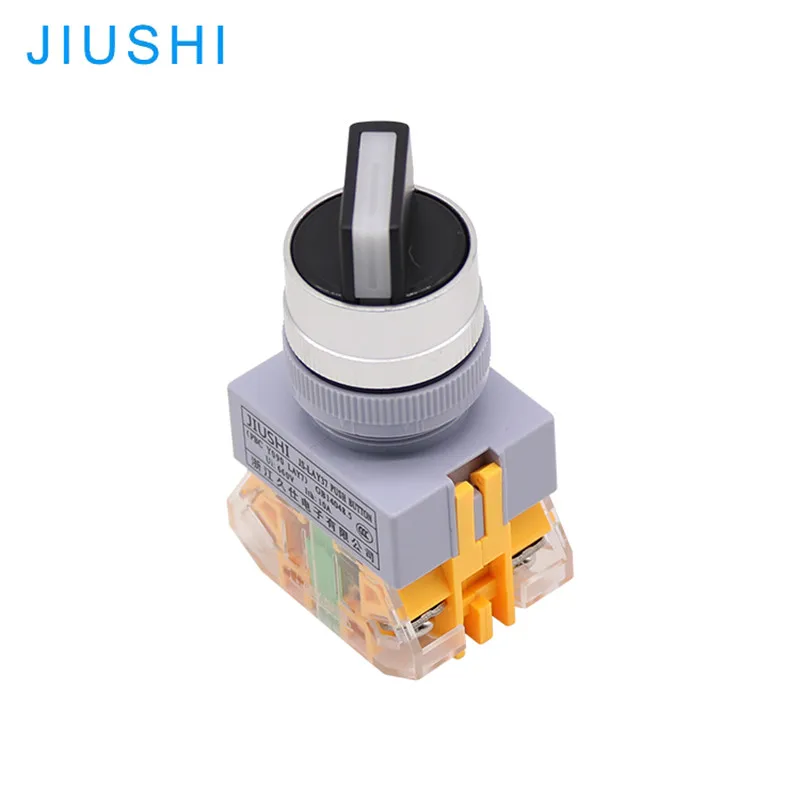 JIUSHI LAY37-11X2 22mm push button 2 way selector switch 22mm (LAY37 /LAY7 /Y090 /PBC /NP4)