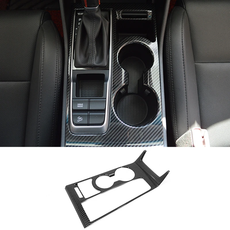 

For Hyundai Tucson 2015 2016 2017 2018 accessories ABS Interior Water Cup Holder Frame Cover Decoration Trim Sticker Car Styling